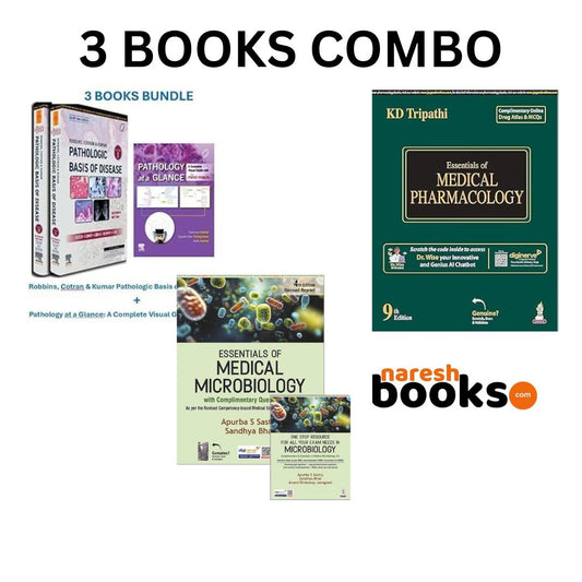 ROBBINS PATHOLOGY + SASTRY MICROBIOLOGY + TRIPATHI PHARMACOLOGY COMBO)
