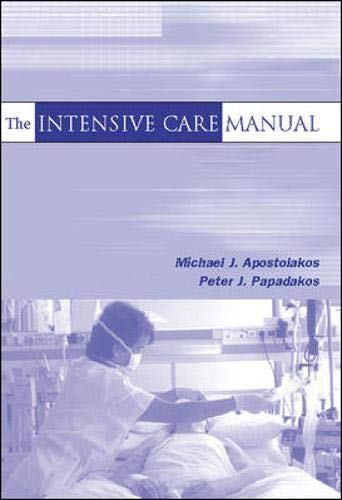 THE INTENSIVE CARE MANUAL 1ST/2001-MICHAEL APOSTOLAKOS