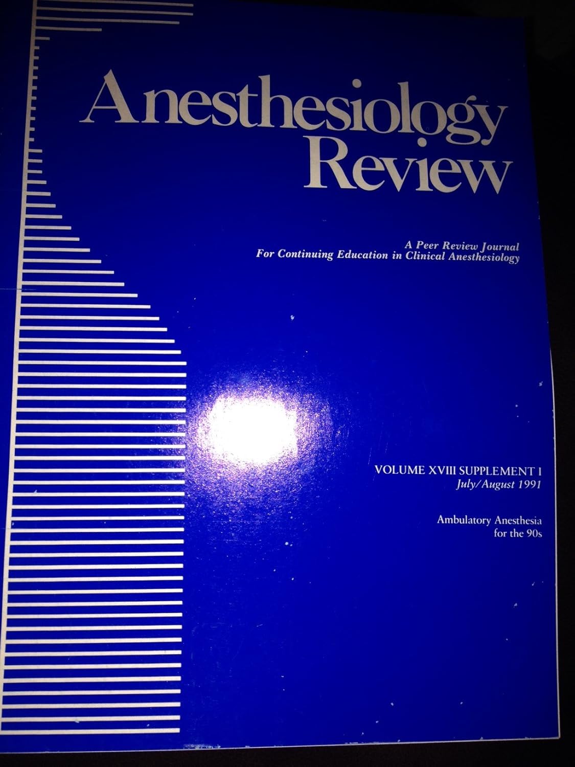 ANESTHESIOLOGY REVIEW 1ST/1991 - RONALD FAUST