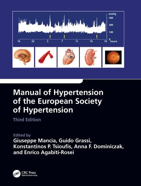 MANUAL OF HYPERTENSION  OF THE EUROPEAN SOCIETY OF HYPERTENSION 3RD/2019 - GIUSEPPE MANCIA