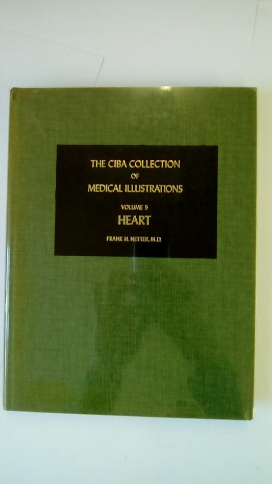 THE CIBA COLLECTION OF MEDICAL ILLUSTRATIONS HEART 2 VOL SET 1ST/1979-FRANK NETTER