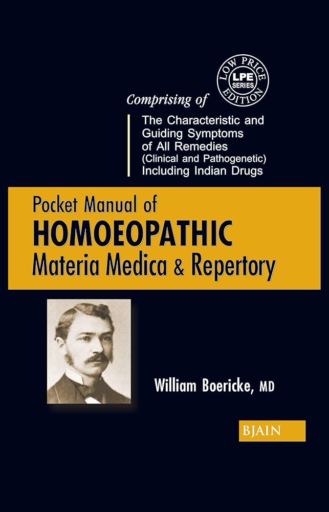 POCKET MANUAL OF HOMEOPATHIC MATERIA MEDICA & REPERTORY - WILLIAM BOERICKE
