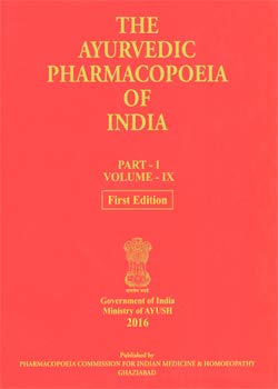 THE AYURVEDIC PHARMACOPOEIA OF INDIA PART -1 VOLUME IX(EX LIBRARY)