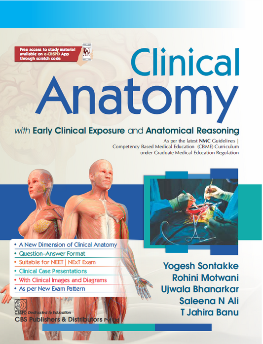 CLINICAL ANATOMY WITH EARLY CLINICAL EXPOSURE AND ANATOMICAL REASONING - 1ST/2025 - YOGESH SONTAKKE