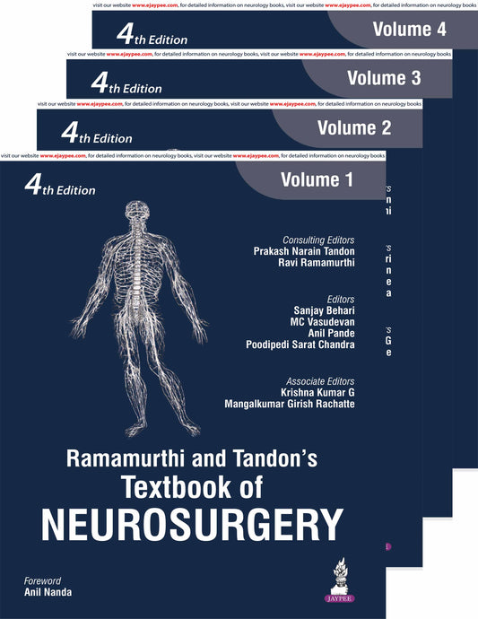 Ramamurthi and Tandon’s Textbook of NEUROSURGERY (4 Volumes) 4TH/2026 - PRAKASH NARAIN TANDON , RAVI RAMAMURTHI