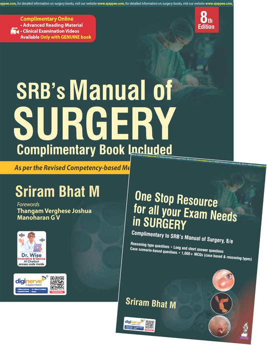 SRB’s Manual of Surgery with One Stop Resource for All Your Exam Needs in Surgery 8TH/2026 - SRIRAM BHAT M