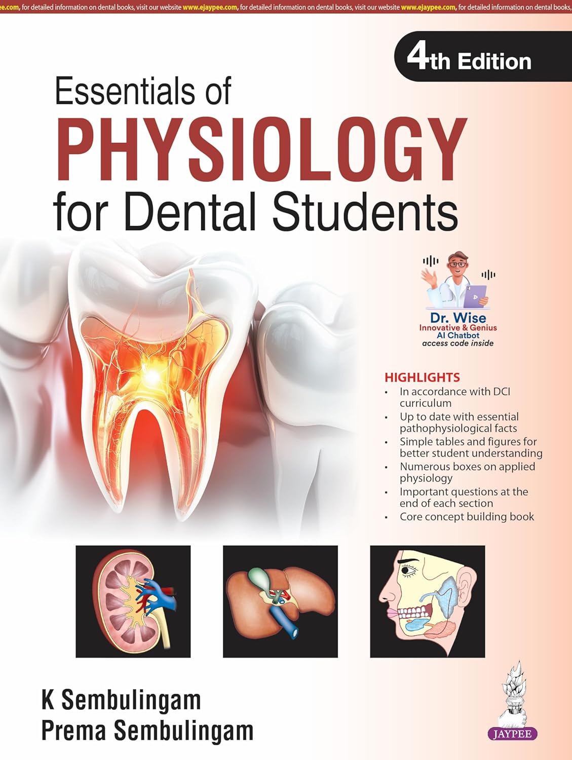 ESSENTIALS OF PHYSIOLOGY FOR DENTAL STUDENTS 4TH/2026 - SEMBULINGAM