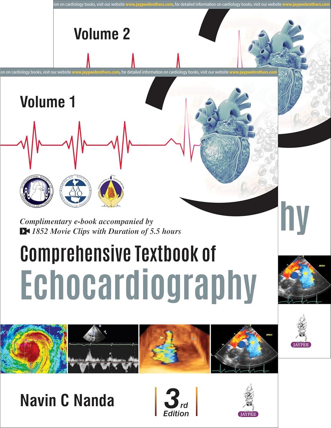 COMPREHENSIVE TEXTBOOK OF ECHOCARDIOGRAPHY (2 VOLUMES) 3RD/2025 - NAVIN NANDA
