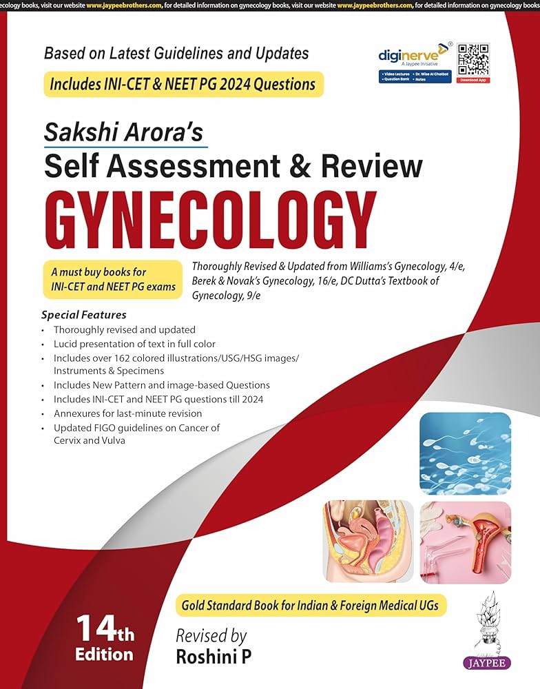 SELF ASSESSMENT AND REVIEW GYNECOLOGY 14TH/2025 - SAKSHI ARORA