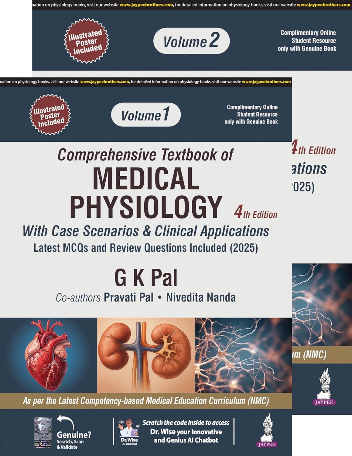COMPREHENSIVE TEXTBOOK OF MEDICAL PHYSIOLOGY 4TH/2026 (2 VOLS) - GK PAL