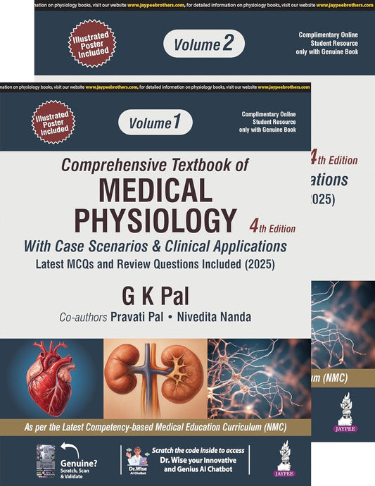 COMPREHENSIVE TEXTBOOK OF MEDICAL PHYSIOLOGY 4TH/2026 (2 VOLS) - GK PAL