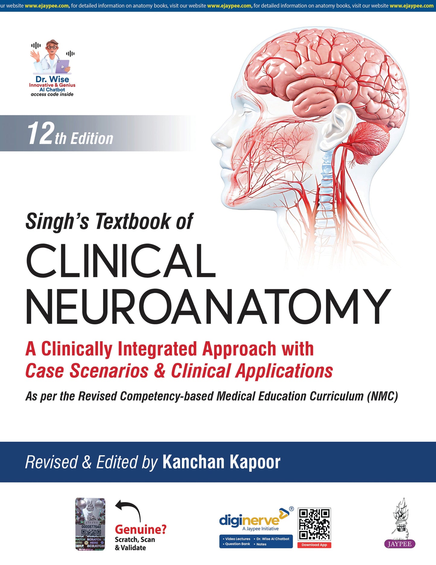 Singh’s Textbook of Clinical Neuroanatomy 12th/2026 - Kanchan Kapoor