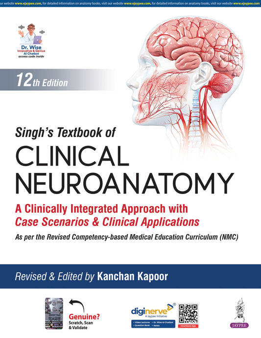 Singh’s Textbook of Clinical Neuroanatomy 12th/2026 - Kanchan Kapoor