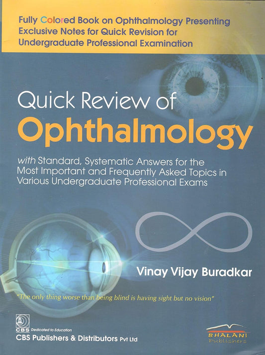 QUICK REVIEW OF OPHTHALMOLOGY 1ST/2018 - VV BURADKAR