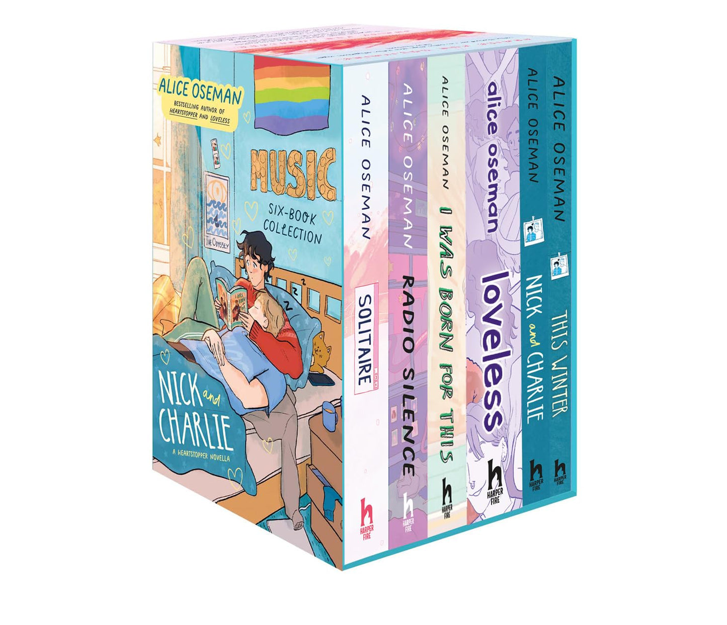 ALICE OSEMAN SIX-BOOK COLLECTION BOX SET (SOLITAIRE, RADIO SILENCE, I WAS BORN FOR THIS, LOVELESS, N - ALICE OSEMAN