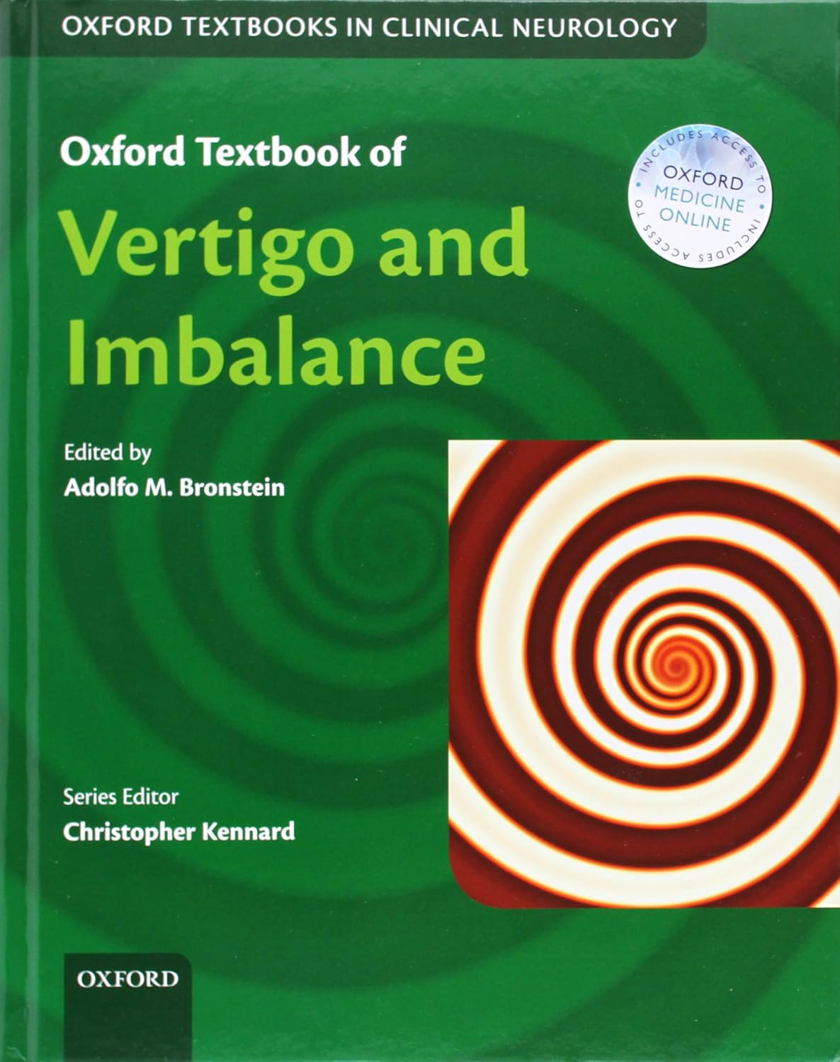 OXFORD TEXTBOOK OF VERTIGO AND IMBALANCE 1ST/2013 - ADOLFO BRONSTEIN