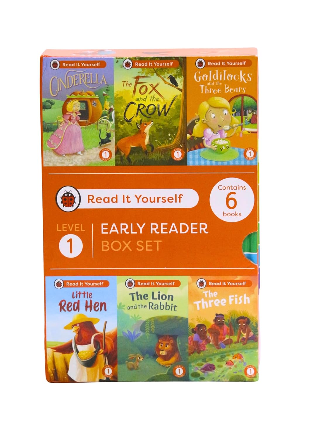 LADYBIRD RIY LEVEL 1 - EARLY READER BOX (06-BOOK BOX) SLIP CASE - LADYBIRD