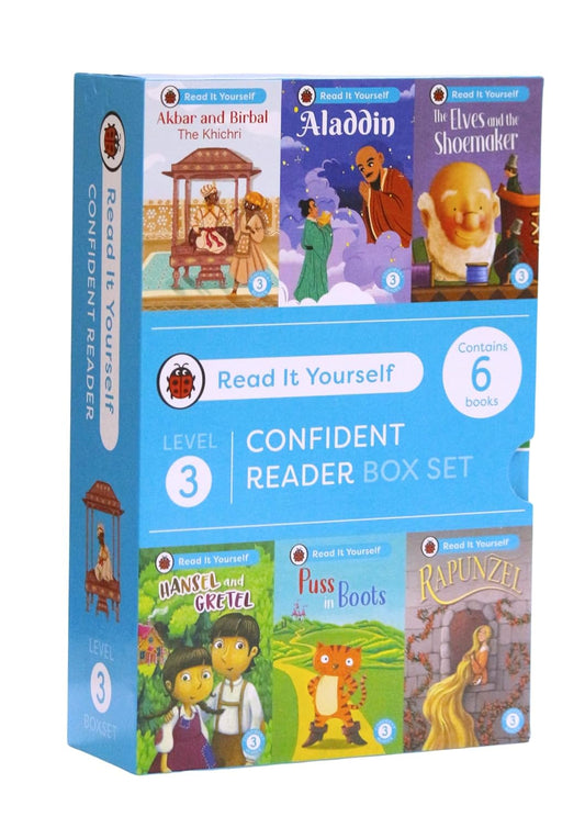 LADYBIRD RIY LEVEL 3 - CONFIDENT READER (06-BOOK BOX) SLIP CASE - LADYBIRD