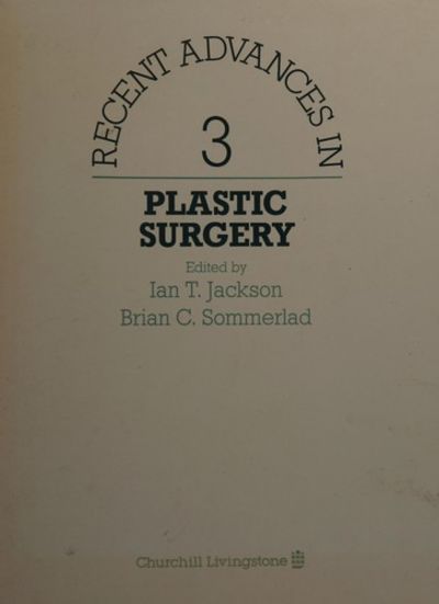 RECENT ADVANCES IN PLASTIC SURGERY VOLUMEN 3 - IAN JACKSON