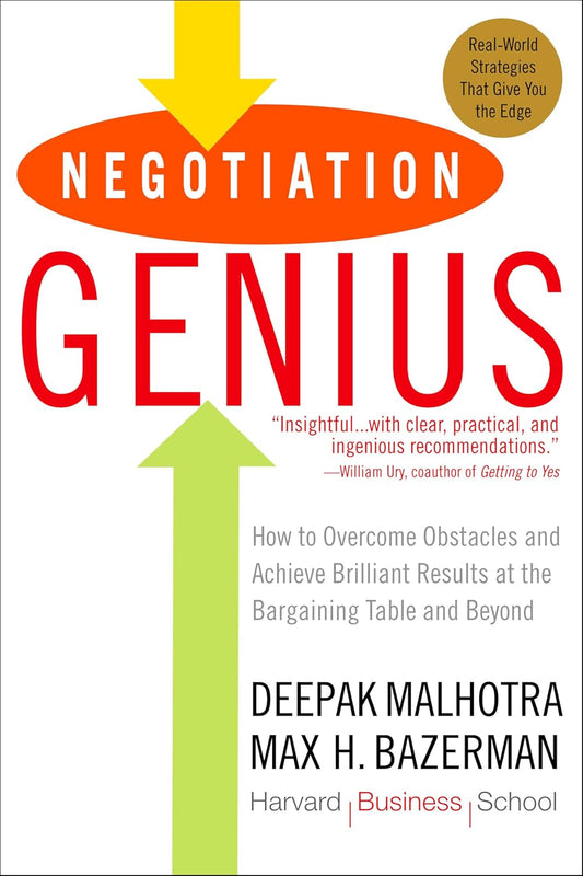 NEGOTIATION GENIUS - MALHOTRA, DEEPAK
