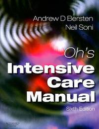 OH'S INTENSIVE CARE MANUAL 6TH/2008 - ANDREW BERSTEN