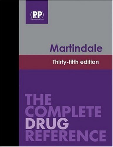 MARTINDALE THE COMPLETE DRUG REFERENCE 35TH/2006 - SEAN SWEETMAN