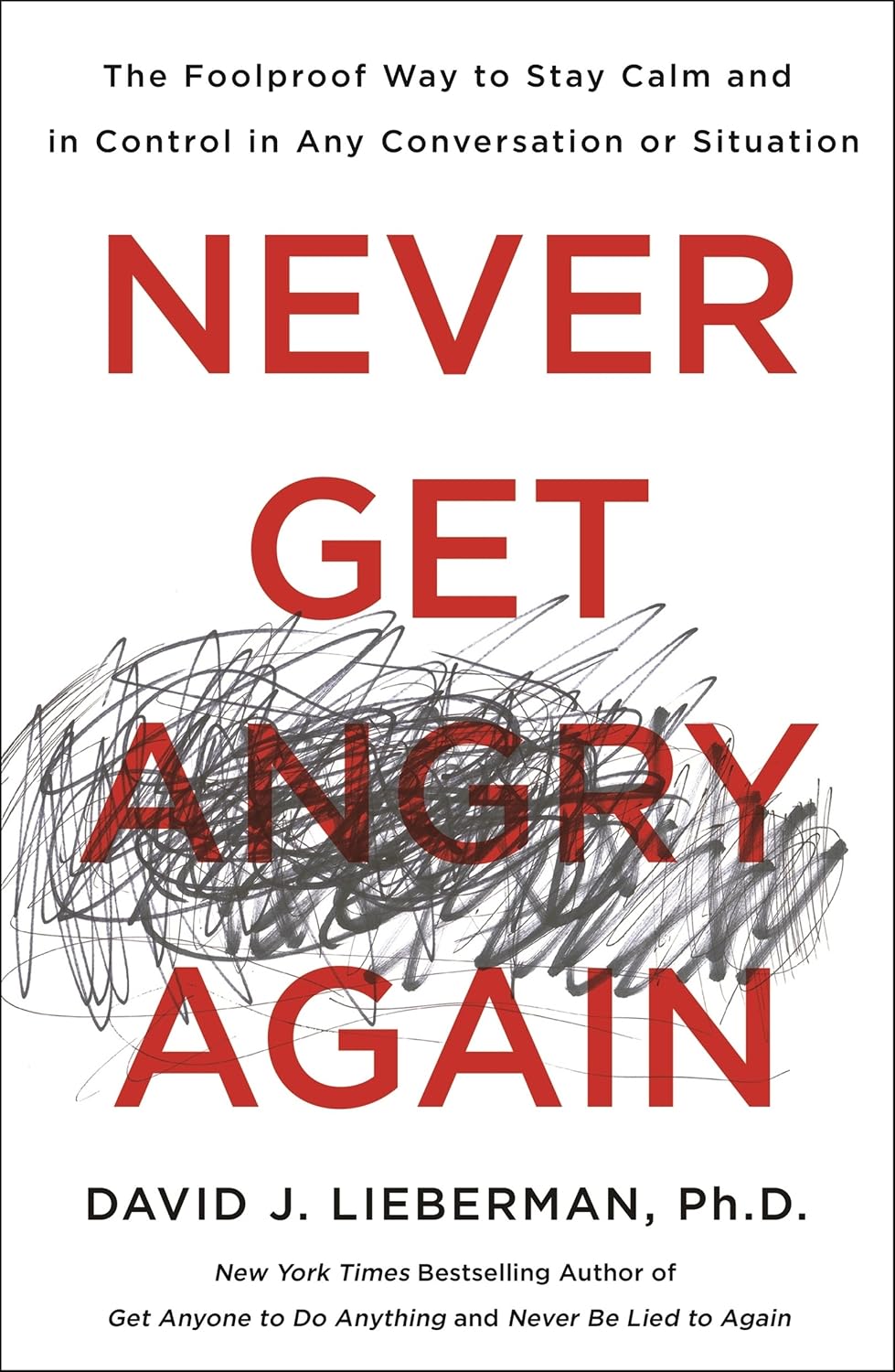 NEVER GET ANGRY AGAIN - DAVID J LIEBERMAN