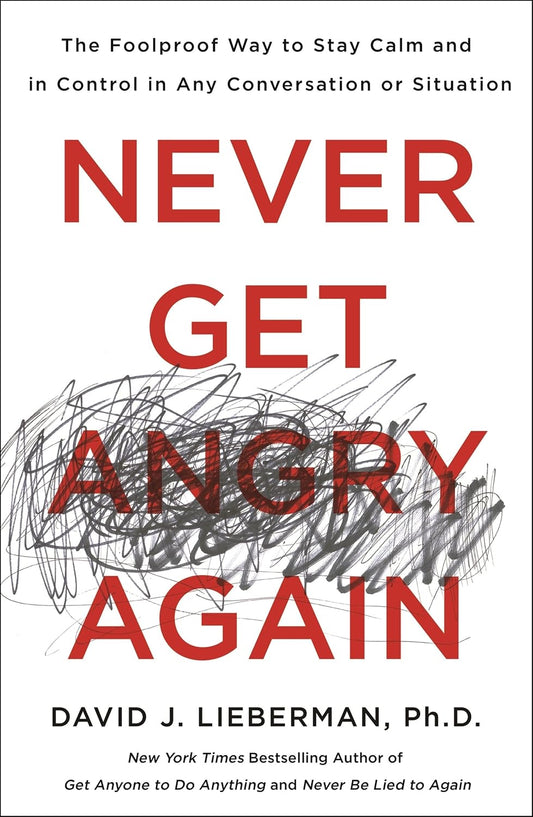 NEVER GET ANGRY AGAIN - DAVID J LIEBERMAN