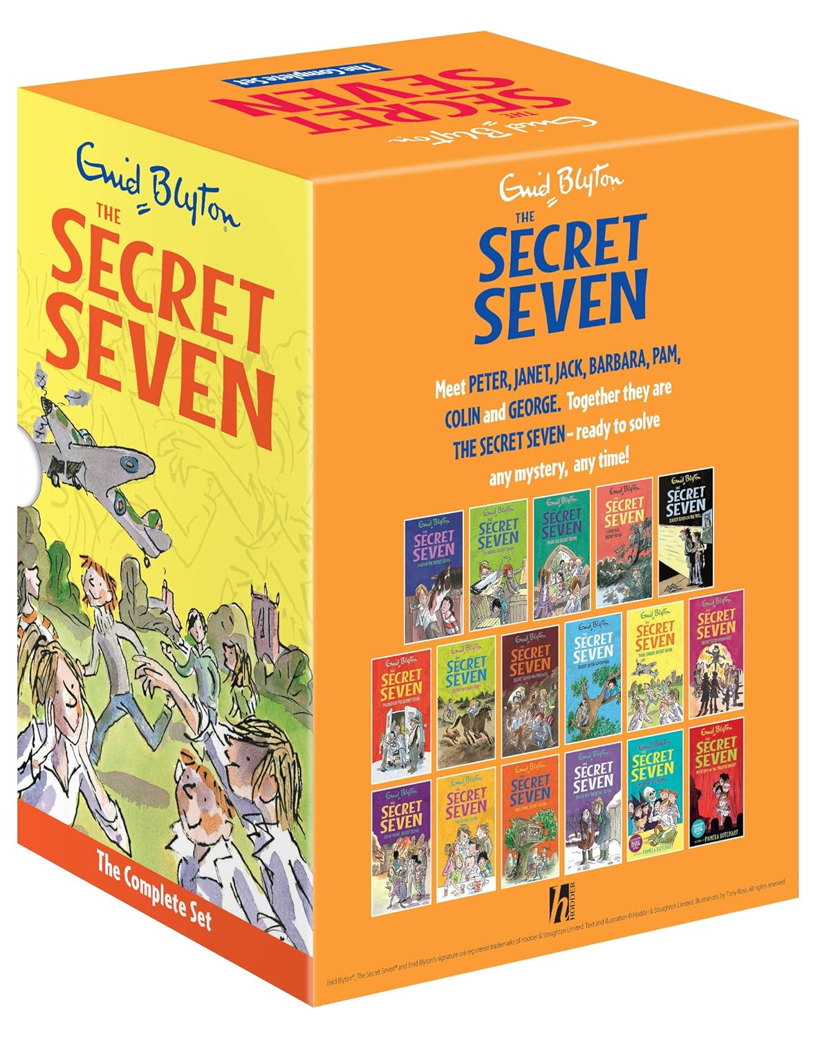 SECRET SEVEN COMPLETE BOX SET OF 17 TITLES - ENID BLYTON