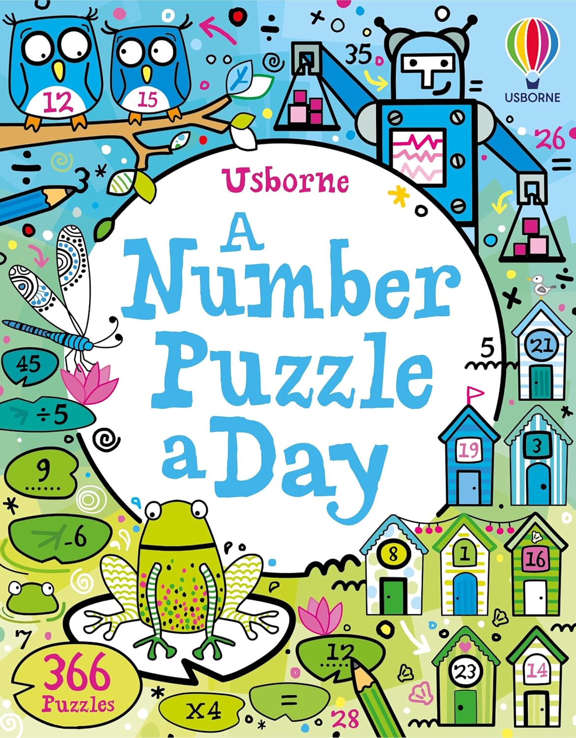 NUMBER PUZZLE A DAY, A - CLARKE,PHILLIP, NOLAN, KATE, SMITH, SAM , KIRSTEEN ROBSON (ILLUSTRATED BY MICHAEL HILL)