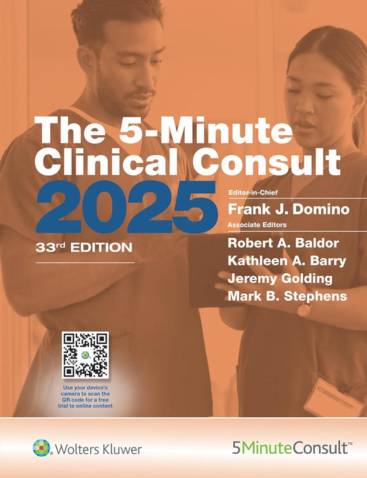 THE 5 MINUTE CLINICAL CONSULT (2 VOLS) 1ST/2025 - FRANK DOMINO (NO ONLINE ACCESS)