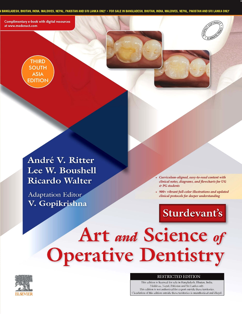 STURDEVANTS ART AND SCIENCE OF OPERATIVE DENTISTRY 3RD SAE/2025 - V GOPIKRISHNA