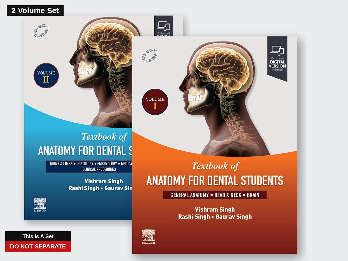 TEXTBOOK OF ANATOMY FOR DENTAL STUDENTS 2 VOL SETS 1ST/2026- VISHRAM SINGH