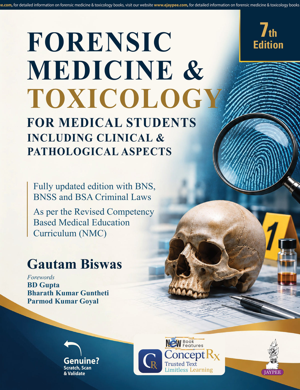 FORENSIC MEDICINE & TOXICOLOGY FOR MEDICAL STUDENT 7TH/2027 - GAUTAM BISWAS