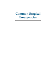 COMMON SURGICAL EMERGENCIES 1ST/2000  - COL KOCHAR