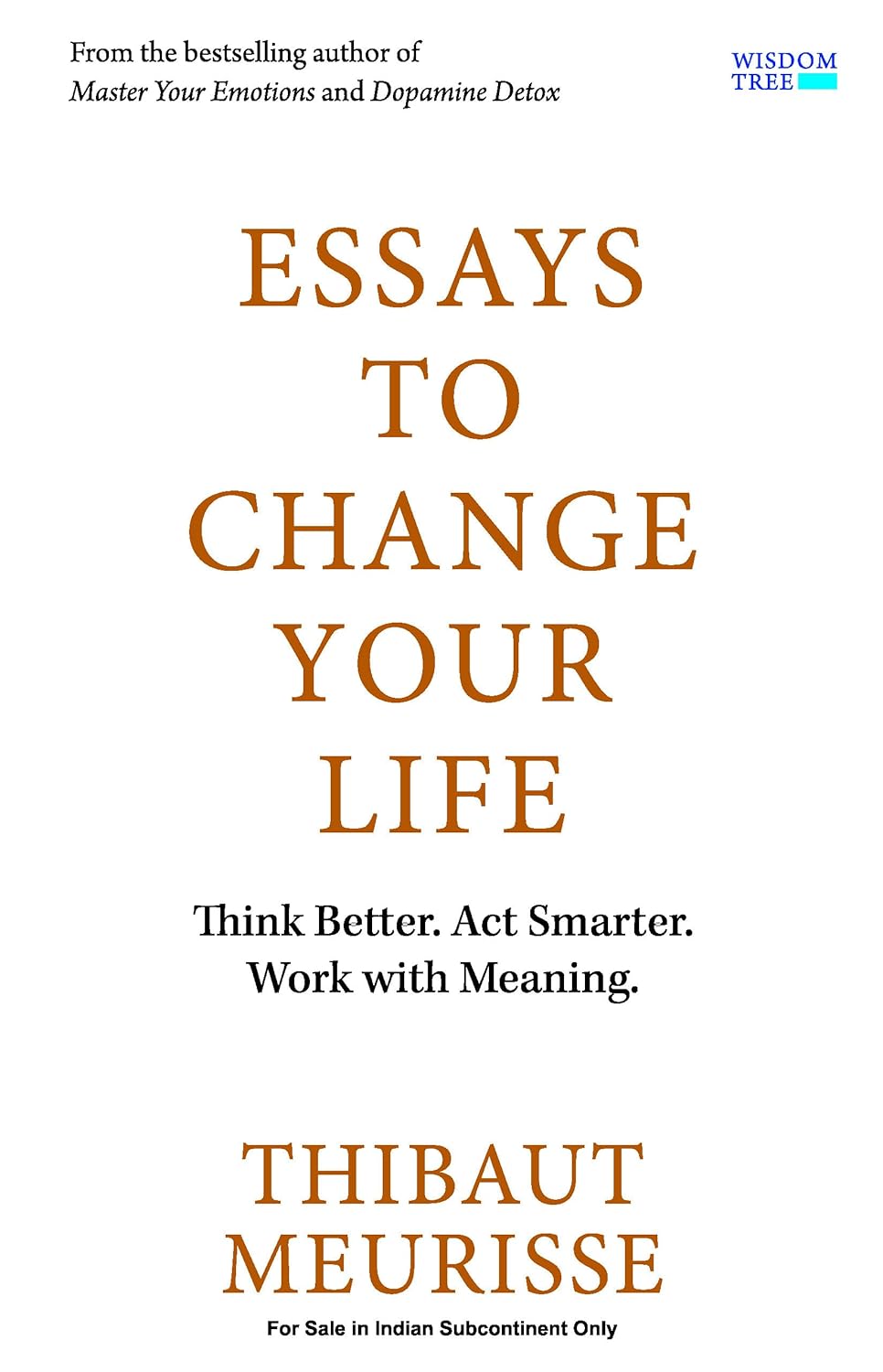 ESSAYS TO CHANGE YOUR LIFE - THIBAUT MEURISSE