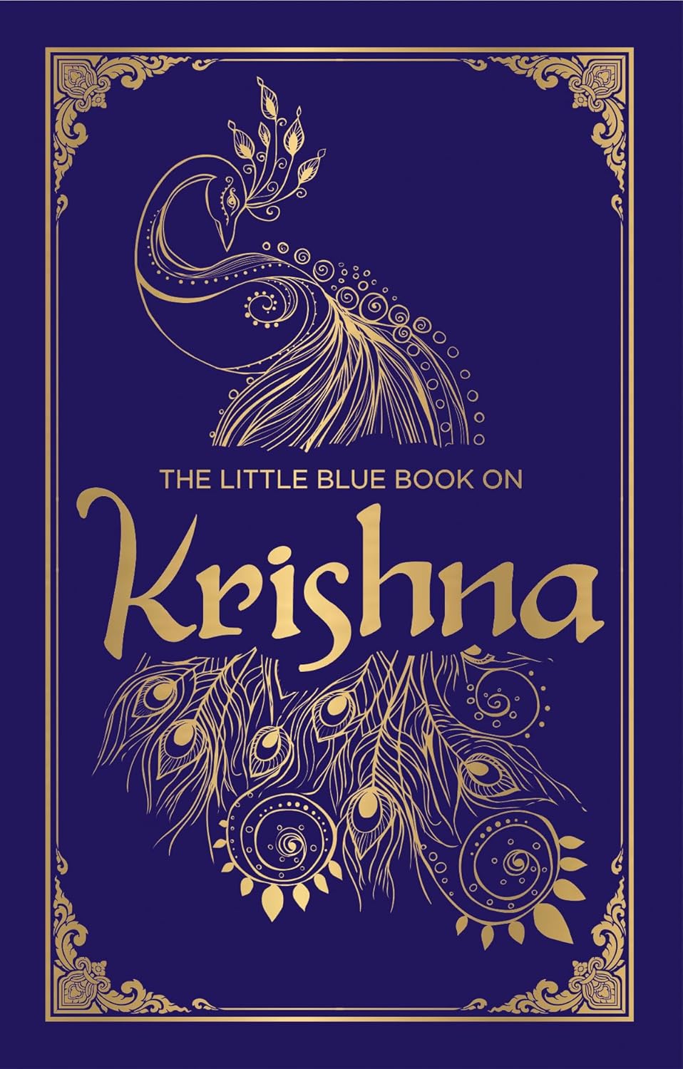 THE LITTLE BLUE BOOK ON KRISHNA (DELUXE SILK HARDBOUND) - SHUBHA VILAS