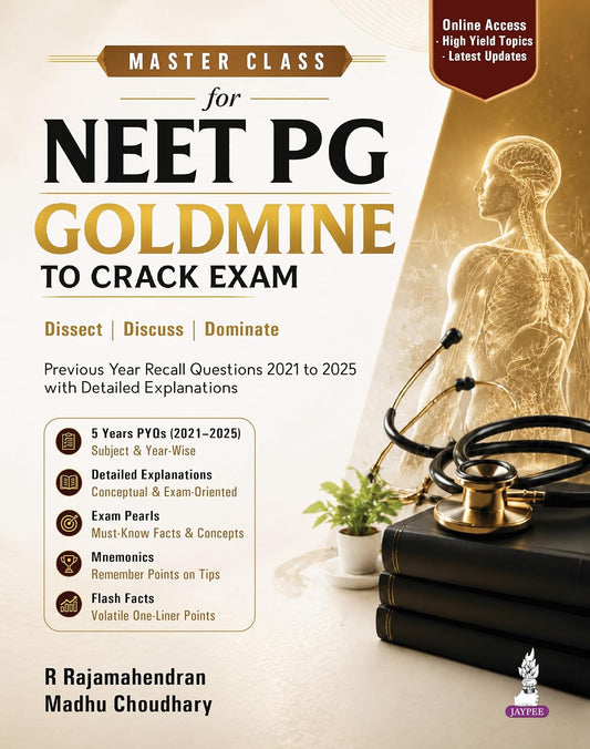 MASTER CLASS FOR NEET PG – GOLDMINE TO CRACK EXAM 1ST/2027 - R RAJAMAHENDRAN