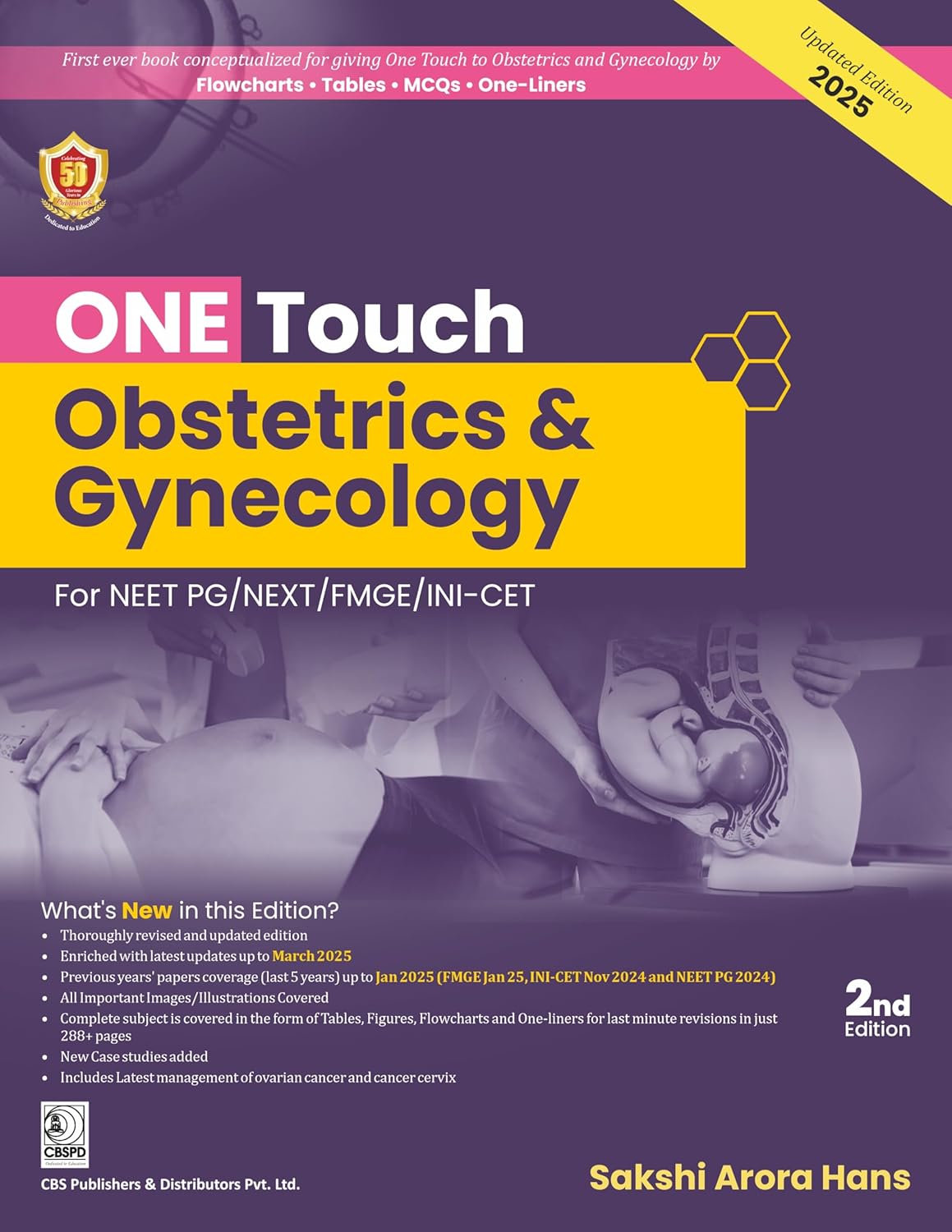 ONE TOUCH OBSTETRICS AND GYNECOLOGY FOR NEET/FMGE/INT  - CET 2ND/2025 - SAKSHI ARORA