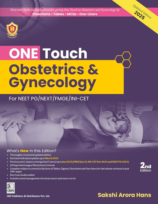 ONE TOUCH OBSTETRICS AND GYNECOLOGY FOR NEET/FMGE/INT  - CET 2ND/2025 - SAKSHI ARORA