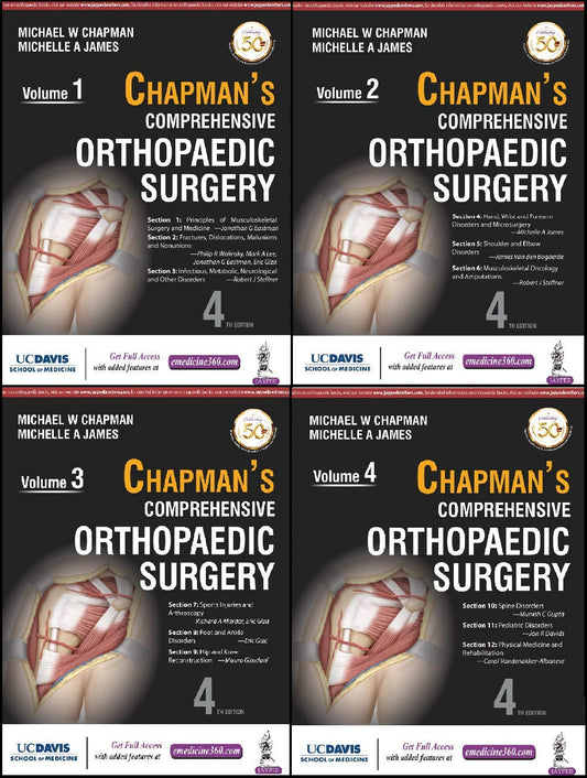 CHAPMAN'S COMPREHENSIVE ORTHOPEDIC SURGERY (5VOLS) 4TH/2019 - MICHAEL W CHAPMAN