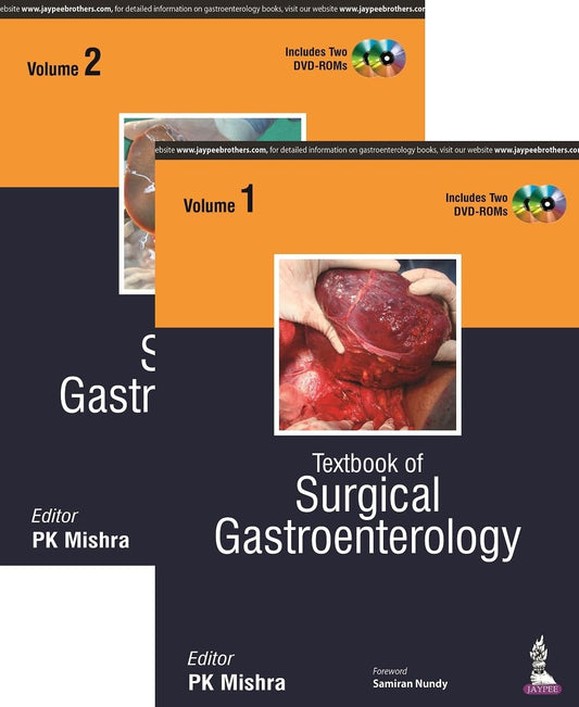 TEXTBOOK OF SURGICAL GASTROENTEROLOGY (2VOLS) WITH TWO DVD-ROMS 1ST/2016 - PK MISHRA