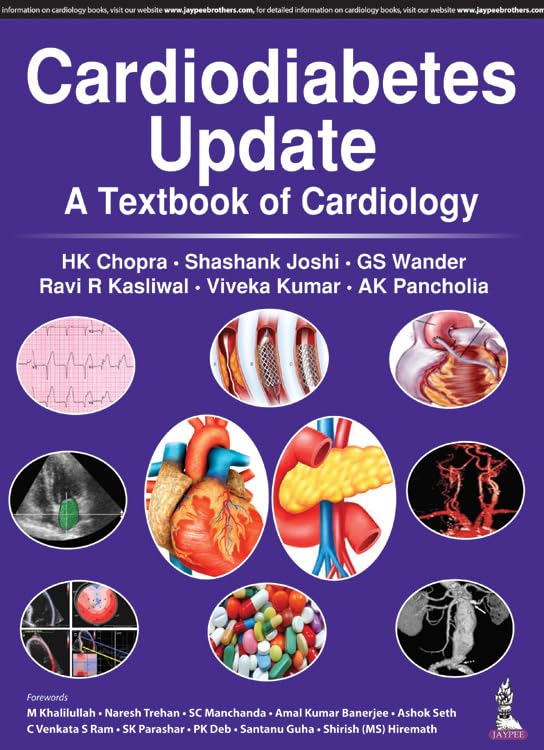 CARDIODIABETES UPDATE A TEXTBOOK OF CARDIOLOGY 1ST/2018 - HK CHOPRA