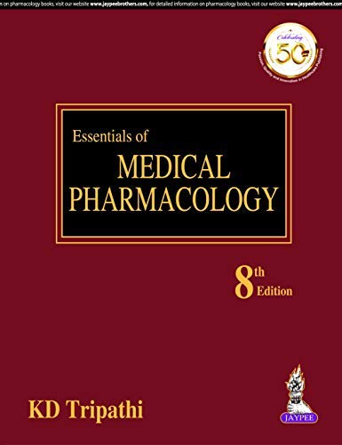 (NOT FOR SALE)ESSENTIALS OF MEDICAL PHARMACOLOGY 8TH/2023 - KD TRIPATHI