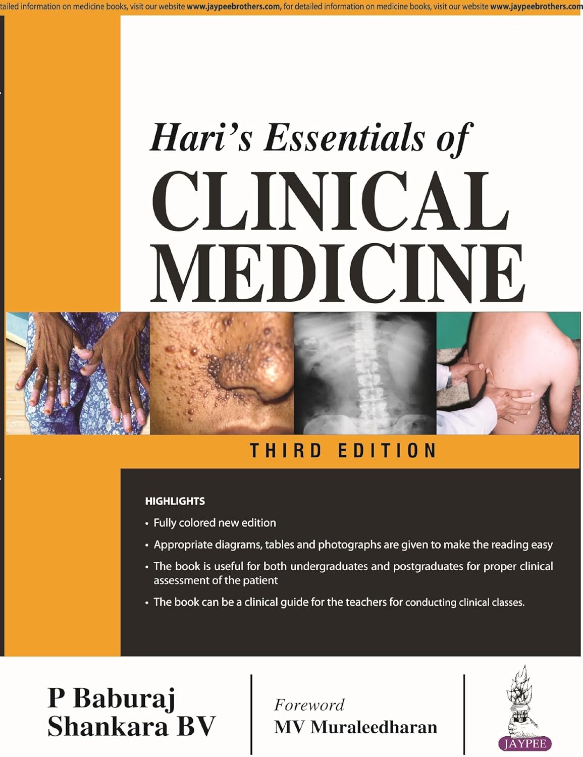 HARI'S ESSENTIALS OF CLINICAL MEDICINE 3RD/2018 - BABURAJ P