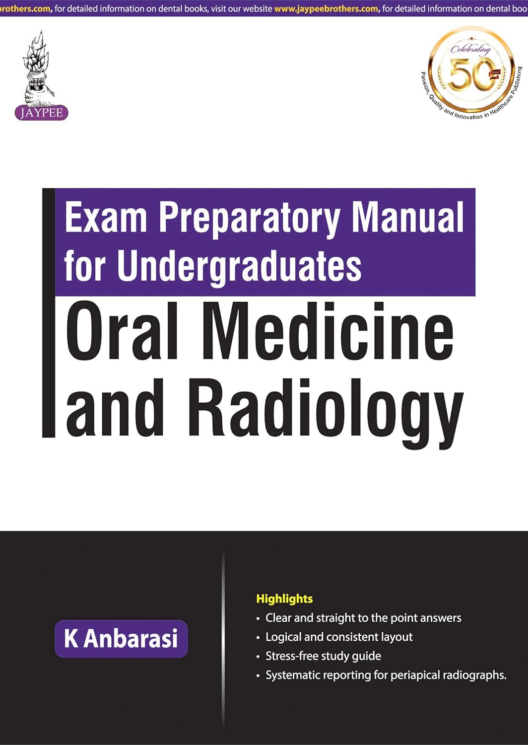 EXAM PREPARATORY MANUAL FOR UNDERGRADUATES ORAL MEDICINE AND RADIOLOGY 1ST/2020 - K ANBARASI