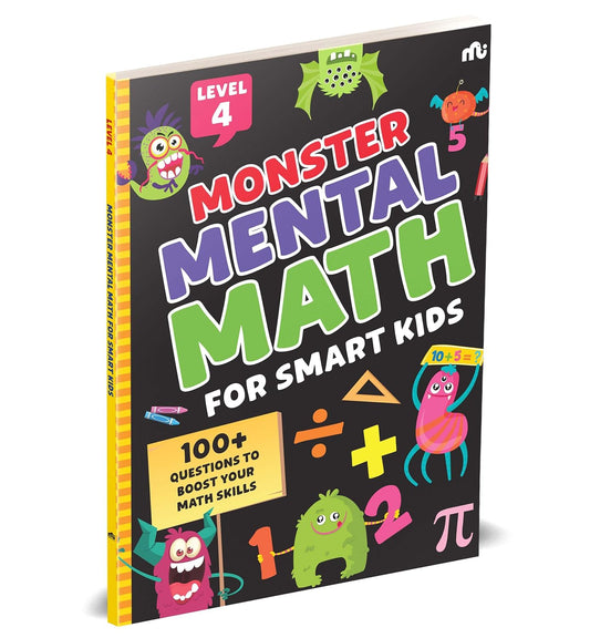 MONSTER MENTAL MATH FOR SMART KIDS LEVEL 4 - MOONSTONE