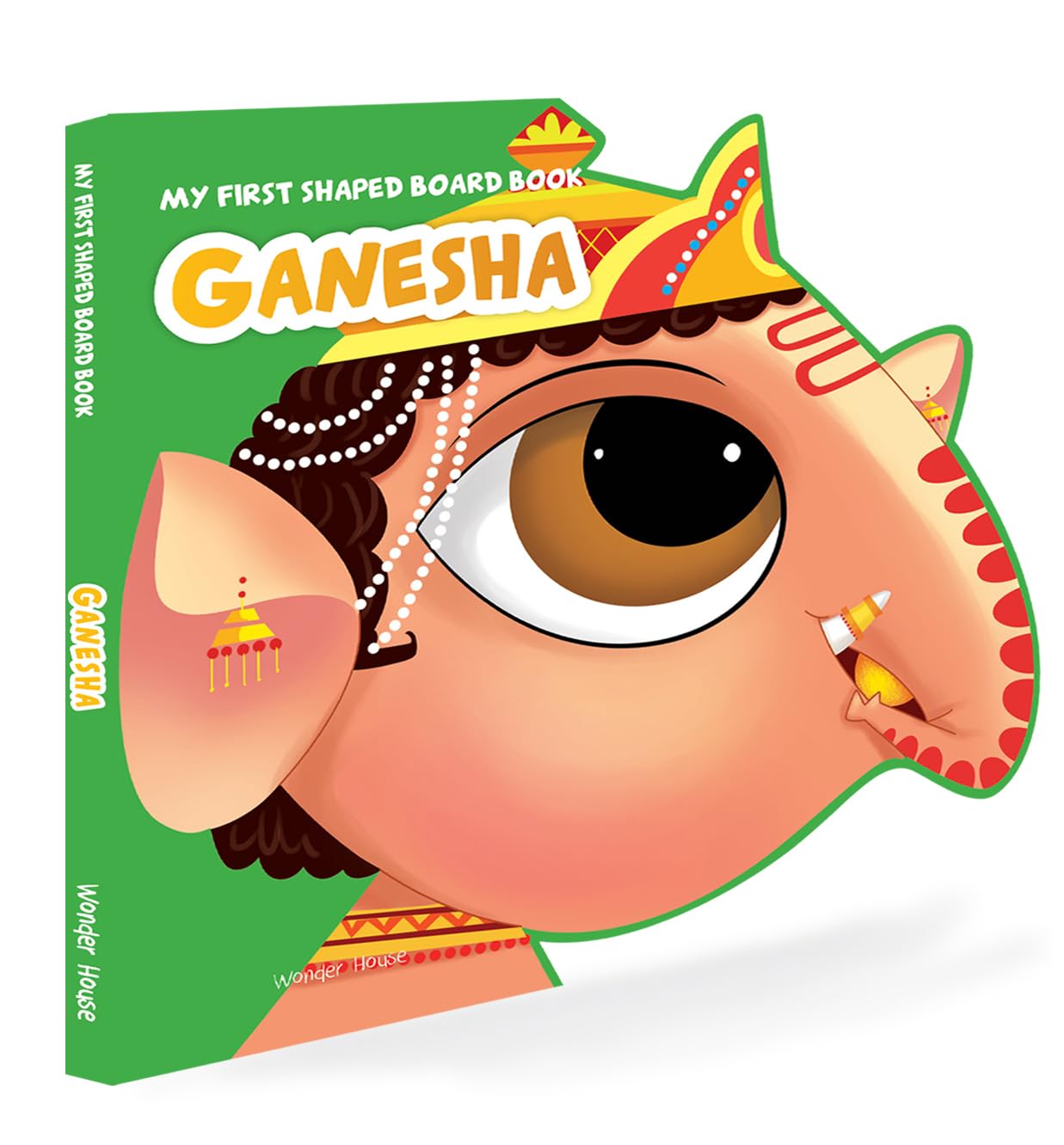 MY FIRST SHAPED BOARD BOOK: ILLUSTRATED LORD GANESHA HINDU MYTHOLOGY PICTURE BOOK FOR KIDS AGE 2+ (I -  BOOKS