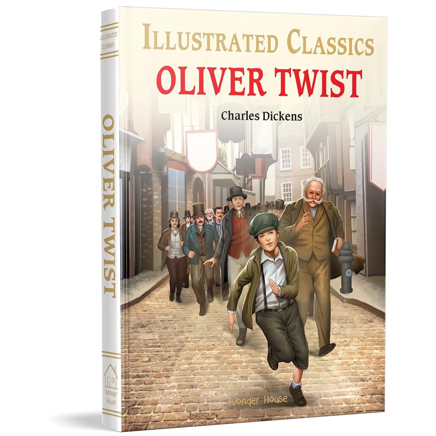 OLIVER TWIST : ILLUSTRATED ABRIDGED CHILDREN CLASSIC ENGLISH NOVEL WITH REVIEW QUESTIONS (HARDBACK) - CHARLES DICKENS