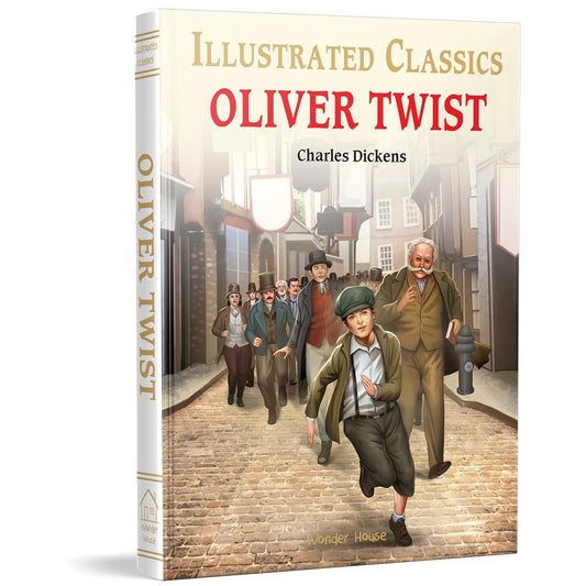 OLIVER TWIST : ILLUSTRATED ABRIDGED CHILDREN CLASSIC ENGLISH NOVEL WITH REVIEW QUESTIONS (HARDBACK) - CHARLES DICKENS